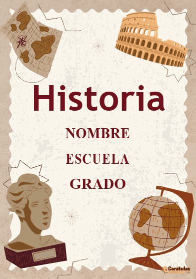 Portadas de Historia en Word 5 Portadas de Historia en Word
